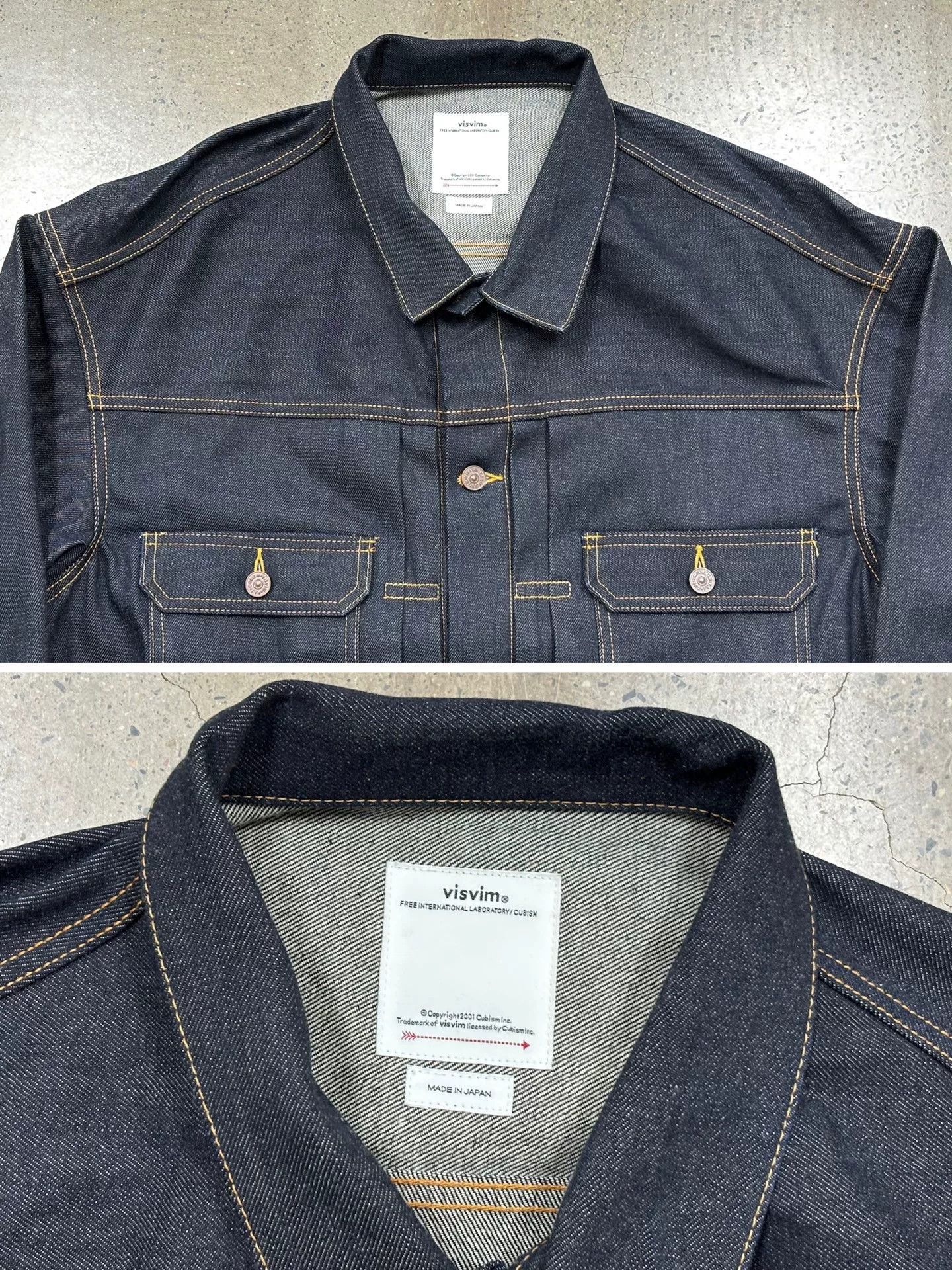 Visvim Visvim 24aw 101xx Unwashed Denim Jacket Size US XXL / EU 58 / 5 - 4 Thumbnail