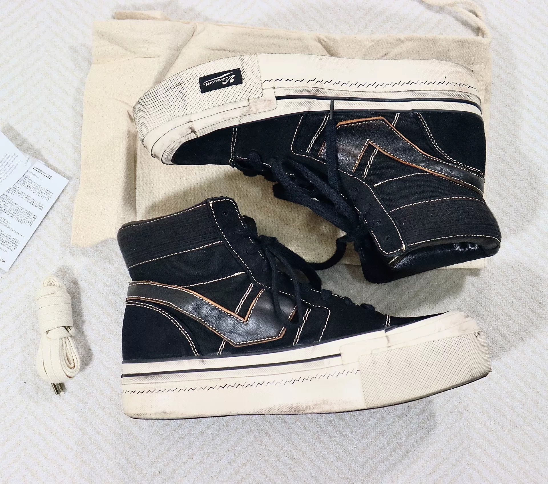 Visvim visvim zephyr hi black platform sneakers Size US 10 / EU 43 - 8 Thumbnail