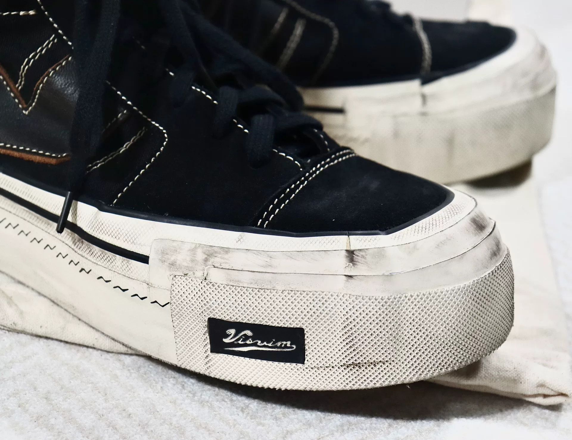 Visvim visvim zephyr hi black platform sneakers Size US 10 / EU 43 - 4 Thumbnail