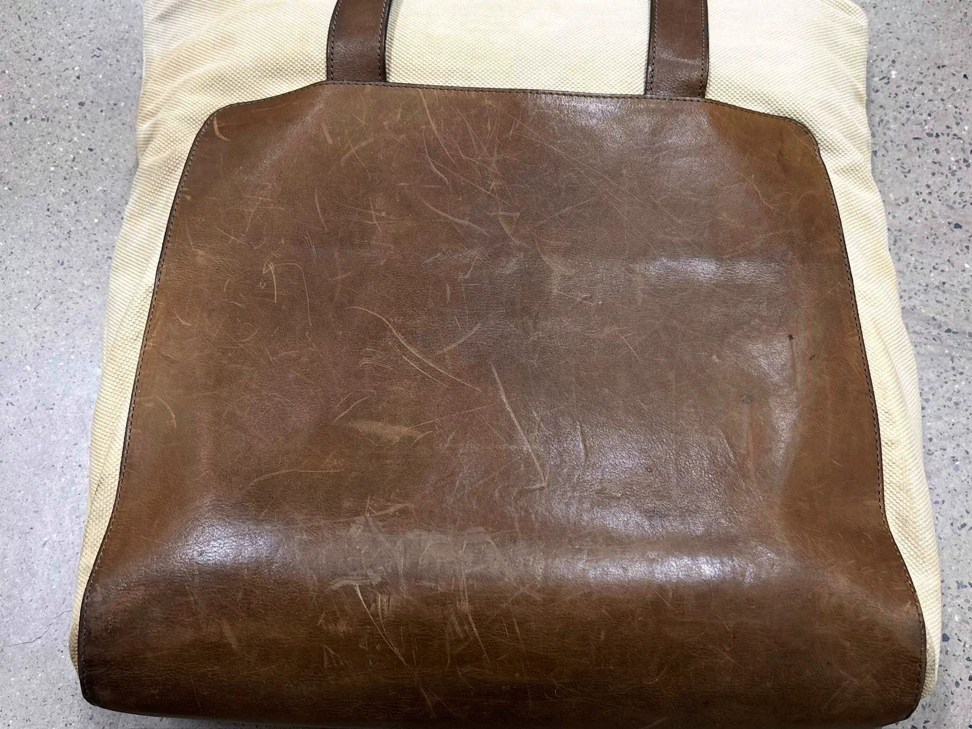 Maison Margiela Maison Margiela Leather and Canvas Tote Bag Size ONE SIZE - 6 Thumbnail