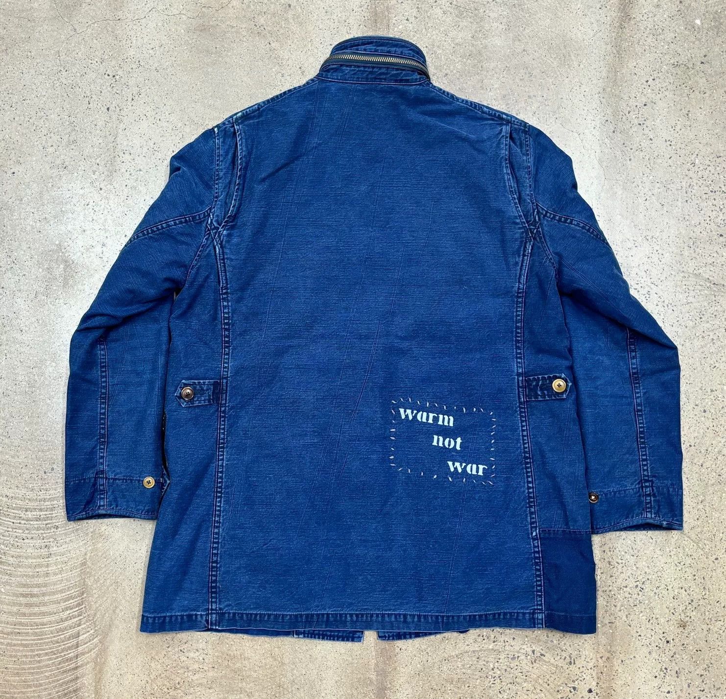 Porter Classic porter classic military coat blue dye patches Size US S / EU 44-46 / 1 - 2 Thumbnail