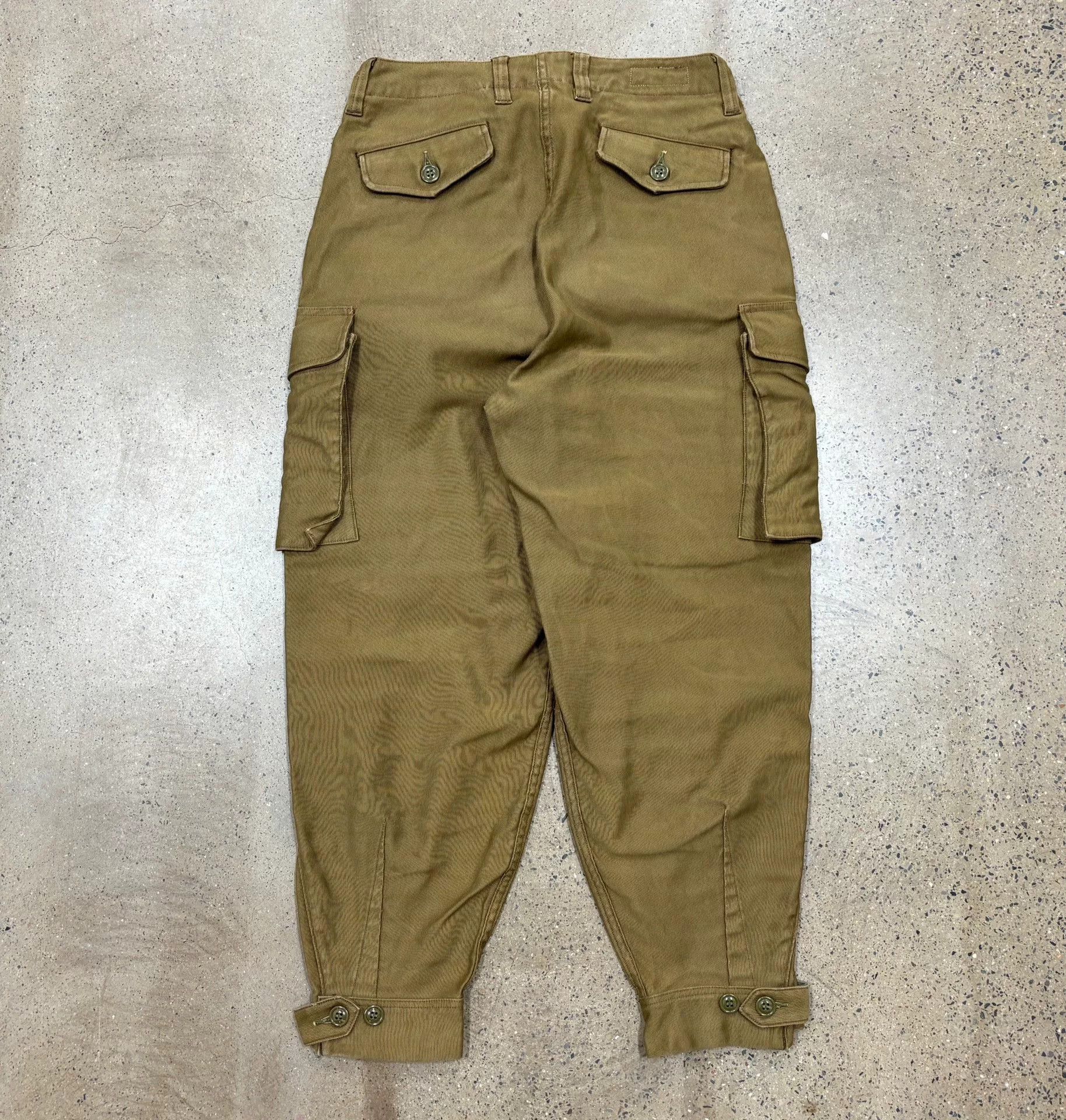 Freewheelers ground crew trousers in classic khaki color Size US 30 / EU 46 - 3 Thumbnail