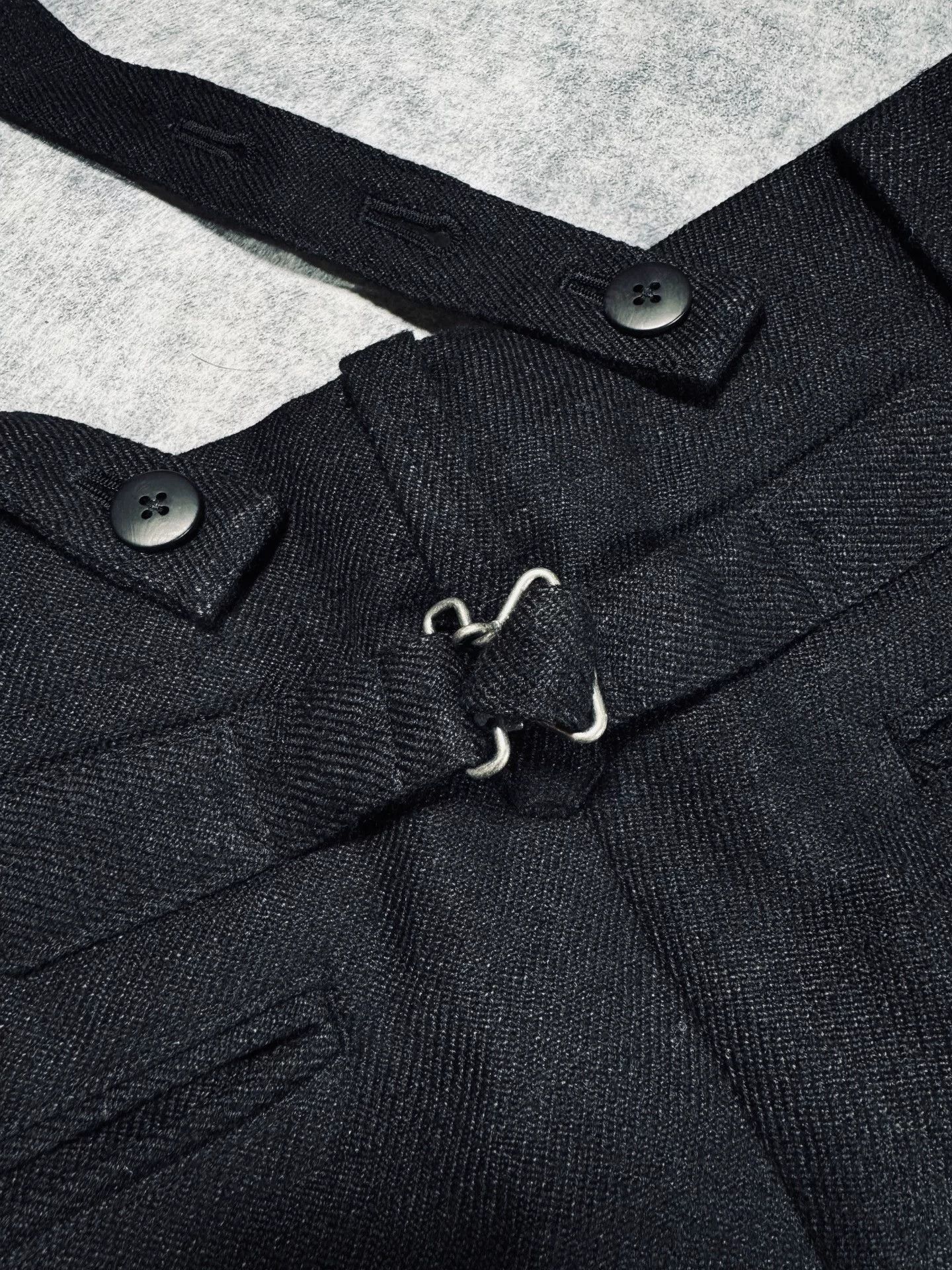 Visvim visvim black suspenders pants made of wool Size US 26 / EU 42 - 5 Thumbnail