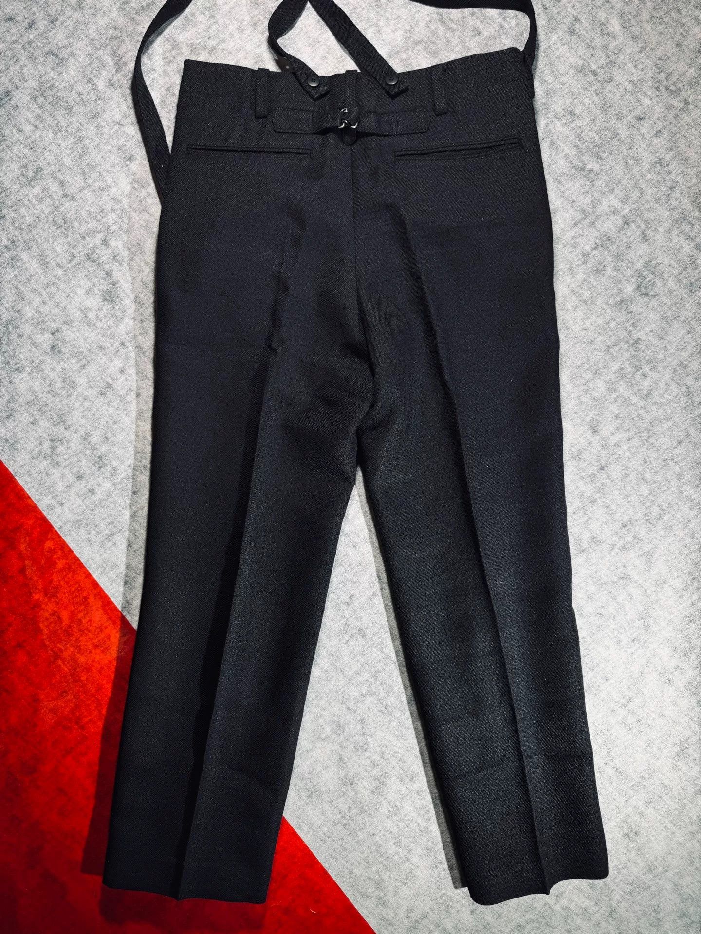 Visvim visvim black suspenders pants made of wool Size US 26 / EU 42 - 2 Thumbnail