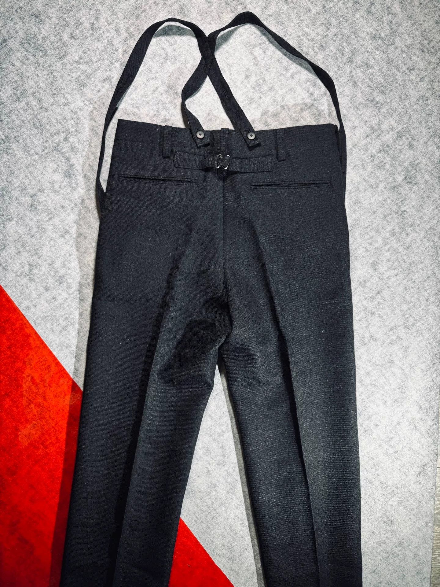 Visvim visvim black suspenders pants made of wool Size US 26 / EU 42 - 4 Thumbnail
