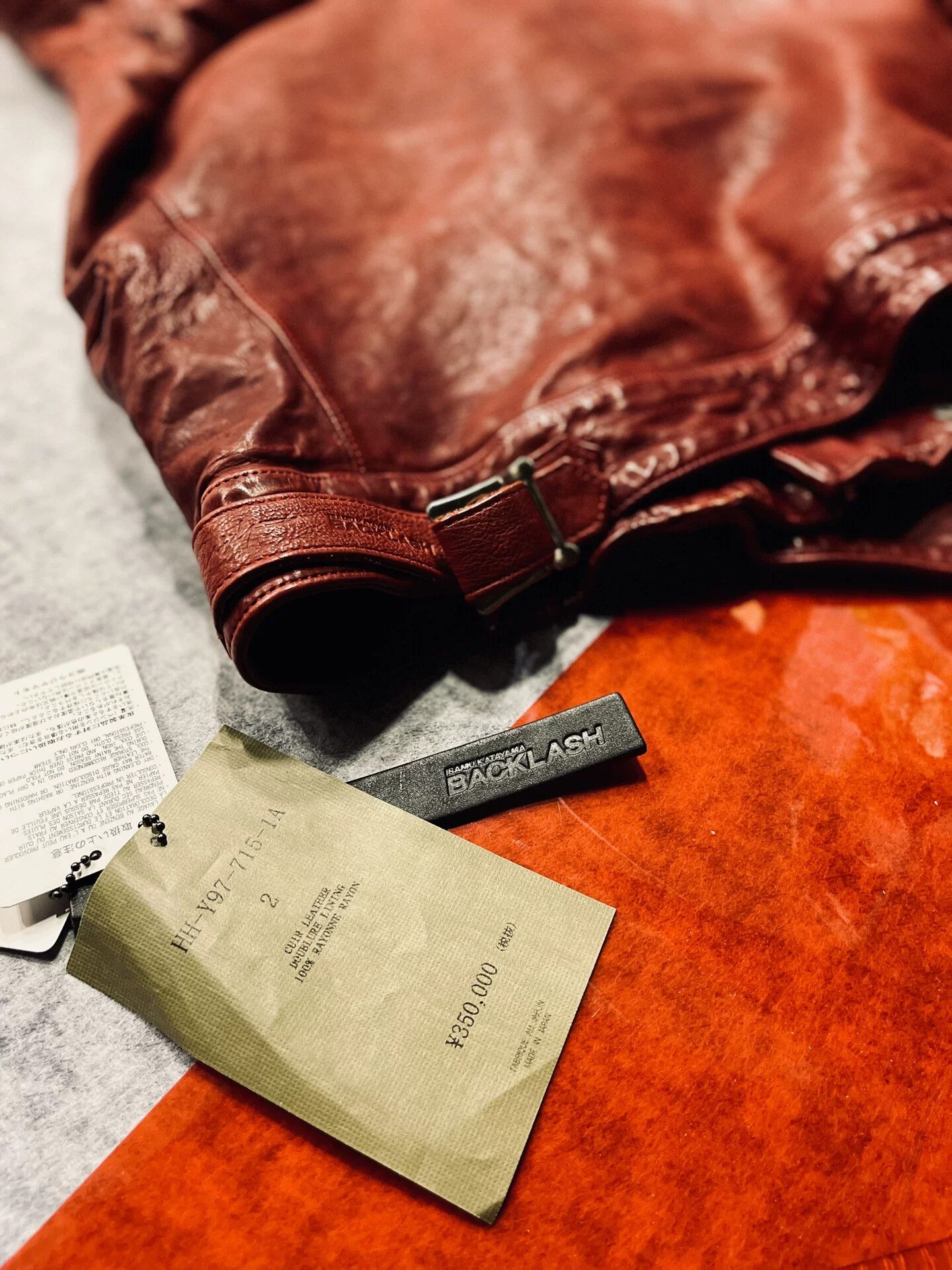 Yohji Yamamoto yohji yamamoto red leather biker jacket Size US M / EU 48-50 / 2 - 5 Thumbnail