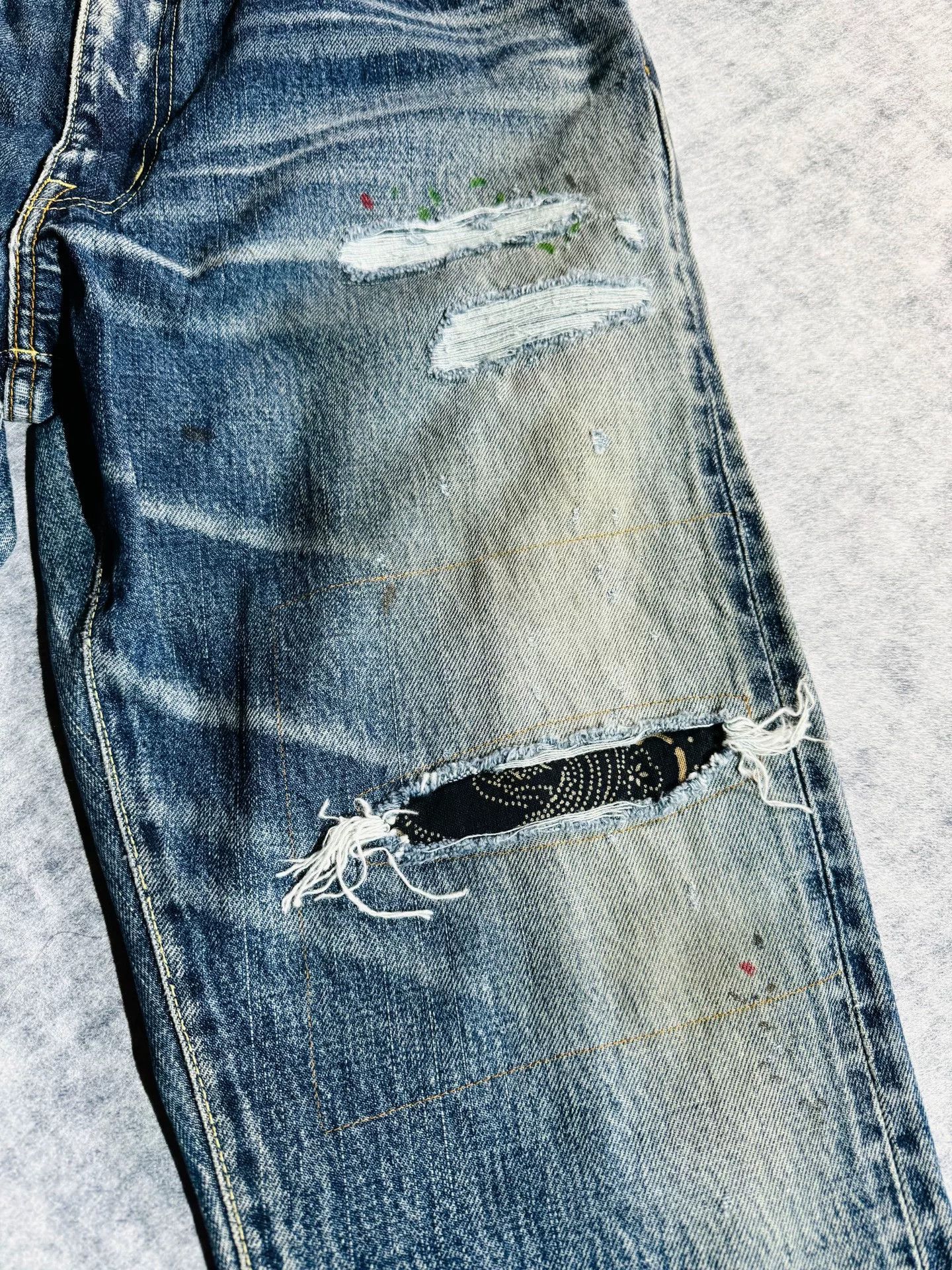 Visvim visvim journeyman tacked crash denim pants Size US 28 / EU 44 - 3 Thumbnail