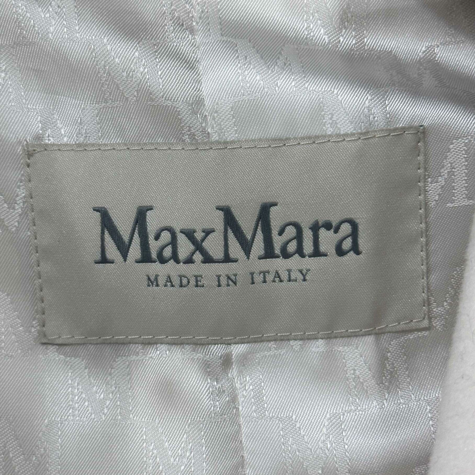 Max Mara maxmara white coat with double-breasted design Size US S / EU 44-46 / 1 - 4 Thumbnail