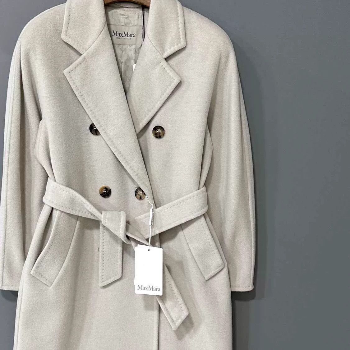 Max Mara light gray 101801 coat by MaxMara Size US XS / EU 42 / 0 - 2 Thumbnail