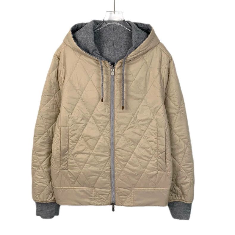Brunello Cucinelli Brunello Cucinelli Gray Wool Hooded Jacket Size US XS / EU 42 / 0 - 3 Thumbnail