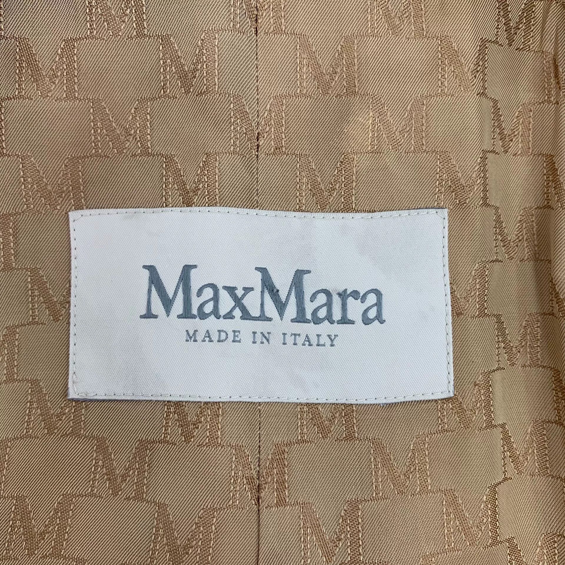 Max Mara brown wool double-breasted long coat Size US M / EU 48-50 / 2 - 6 Thumbnail