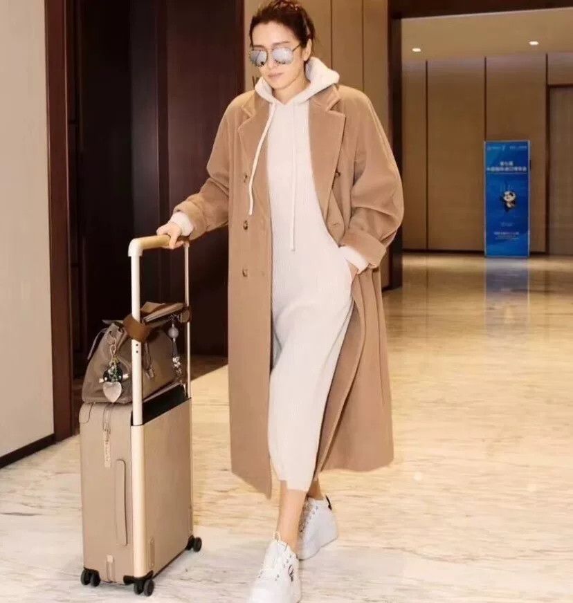 Max Mara brown wool double-breasted long coat Size US M / EU 48-50 / 2 - 9 Thumbnail