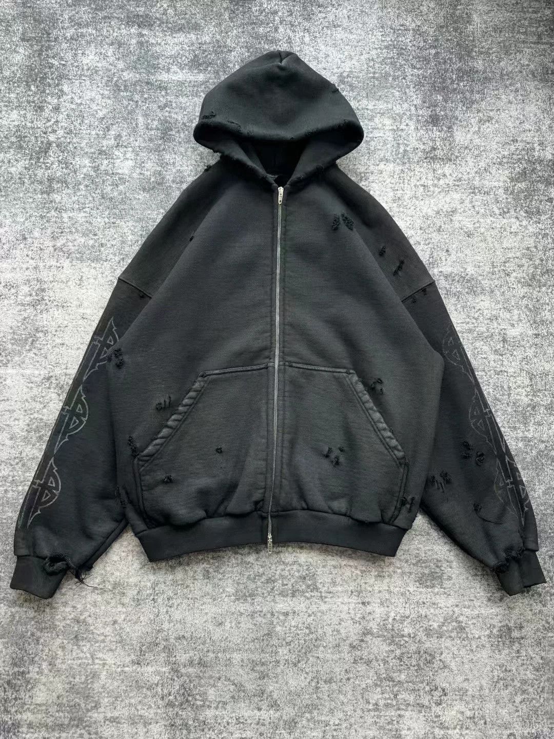 Balenciaga Balenciaga Paris Tower Zip Jacket Size US XXS / EU 40 - 2 Thumbnail