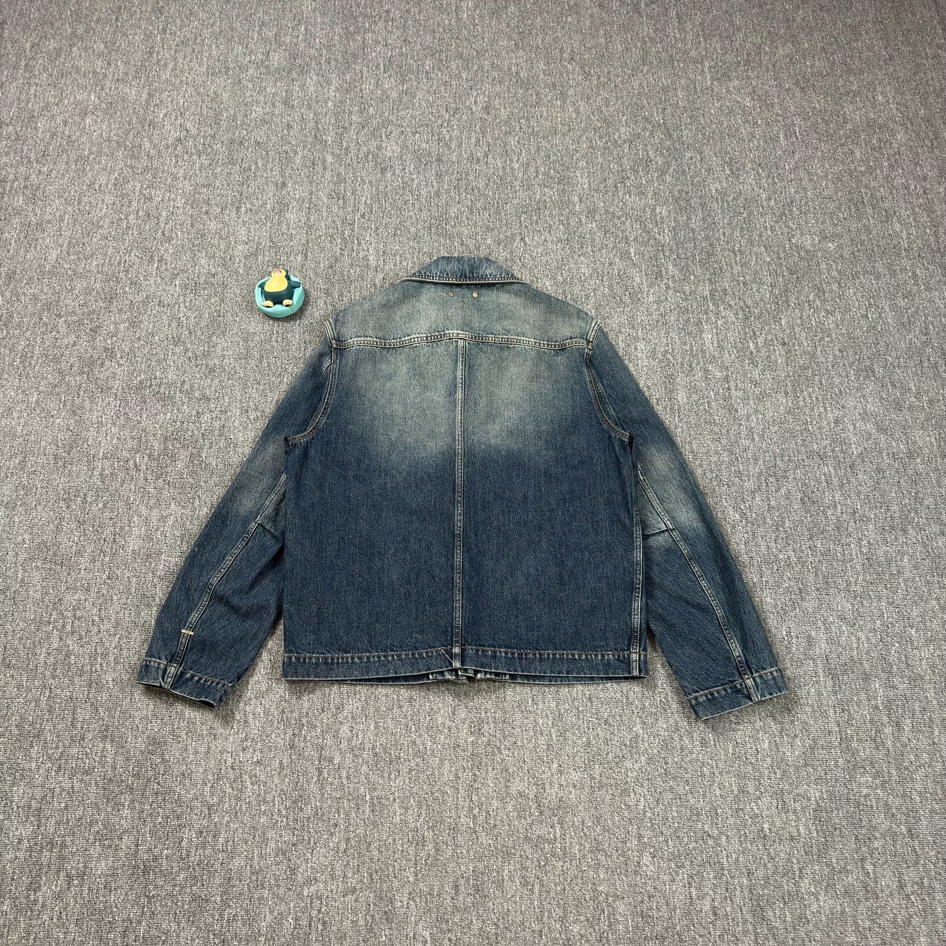 Louis Vuitton LV Blue Denim Jacket with Logos Size US M / EU 48-50 / 2 - 2 Thumbnail