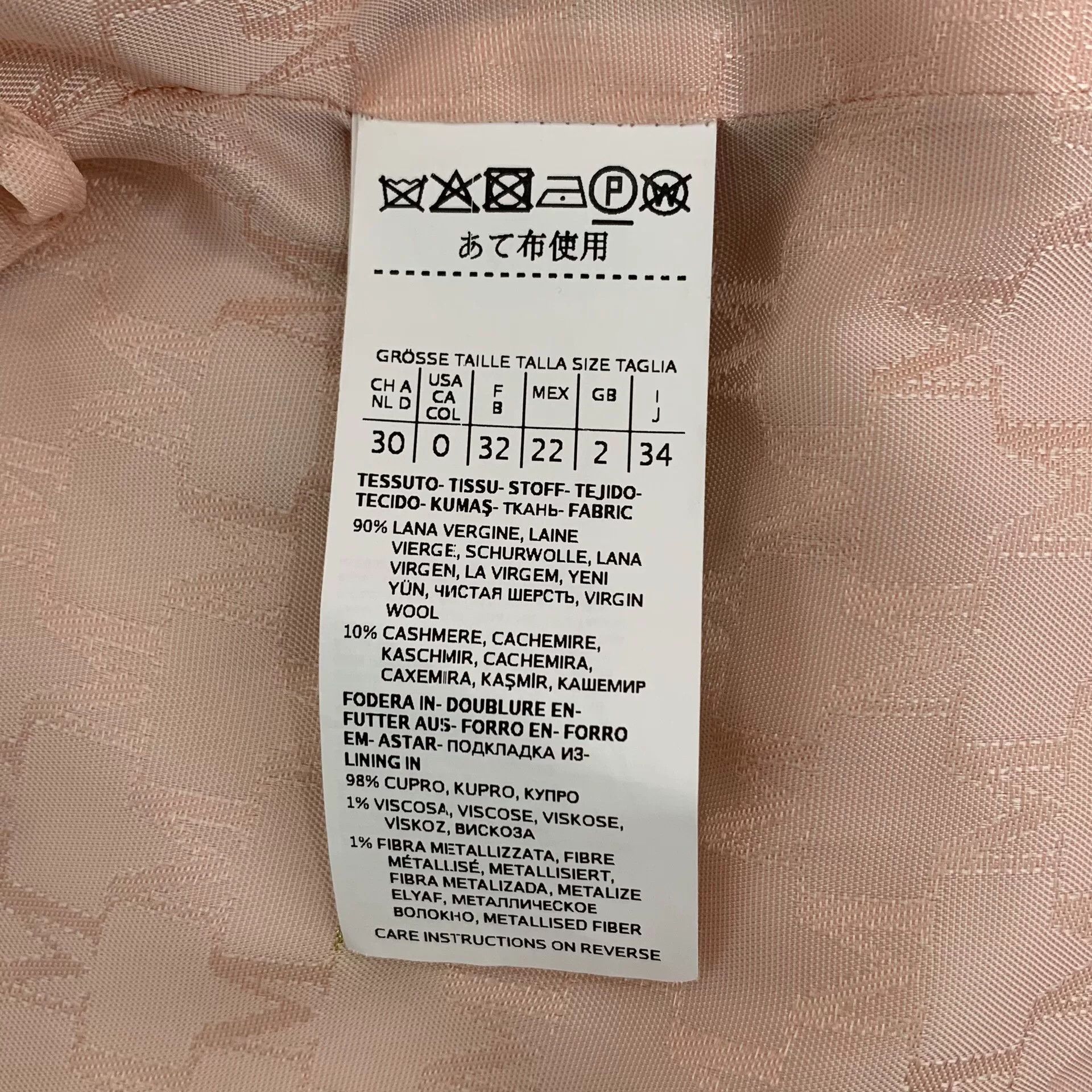 Max Mara Maxmara Pink Double-Breasted Wool Coat Size US XXS / EU 40 - 7 Thumbnail