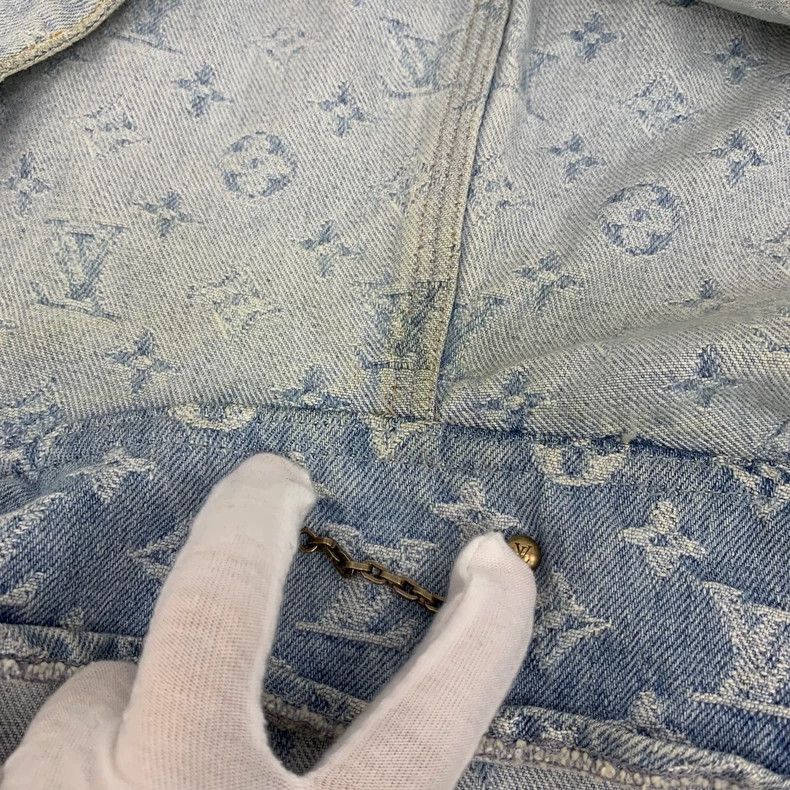 Louis Vuitton Louis Vuitton x NBA Denim Hooded Jacket Size US XL / EU 56 / 4 - 8 Thumbnail