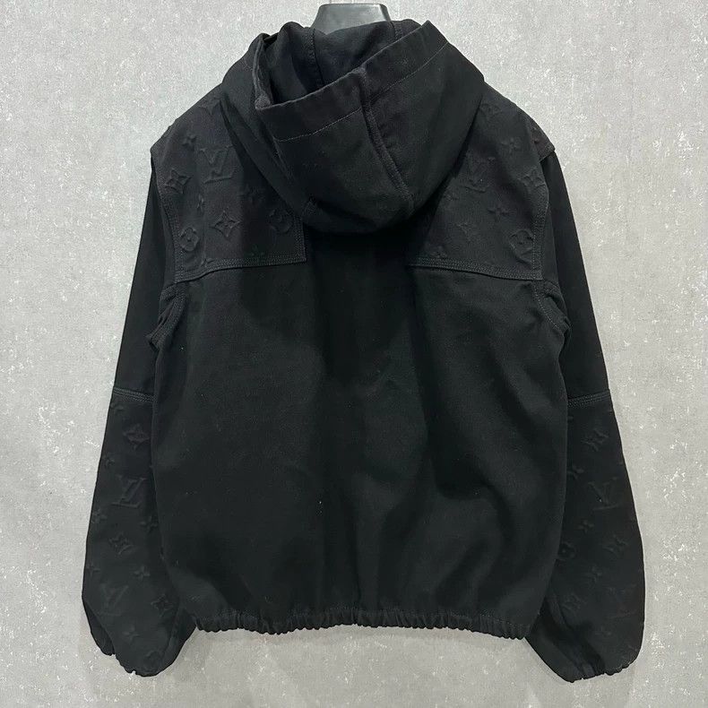 Louis Vuitton Louis Vuitton Embossed Zip Hooded Jacket Size US L / EU 52-54 / 3 - 2 Thumbnail