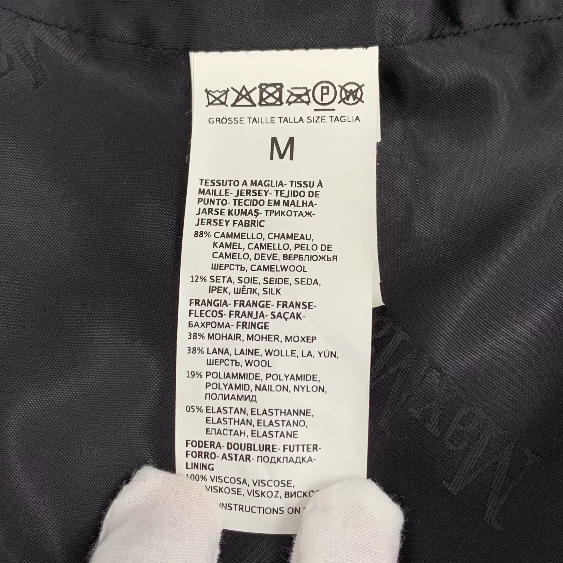Max Mara black long coat with fringed collar Size US M / EU 48-50 / 2 - 7 Thumbnail