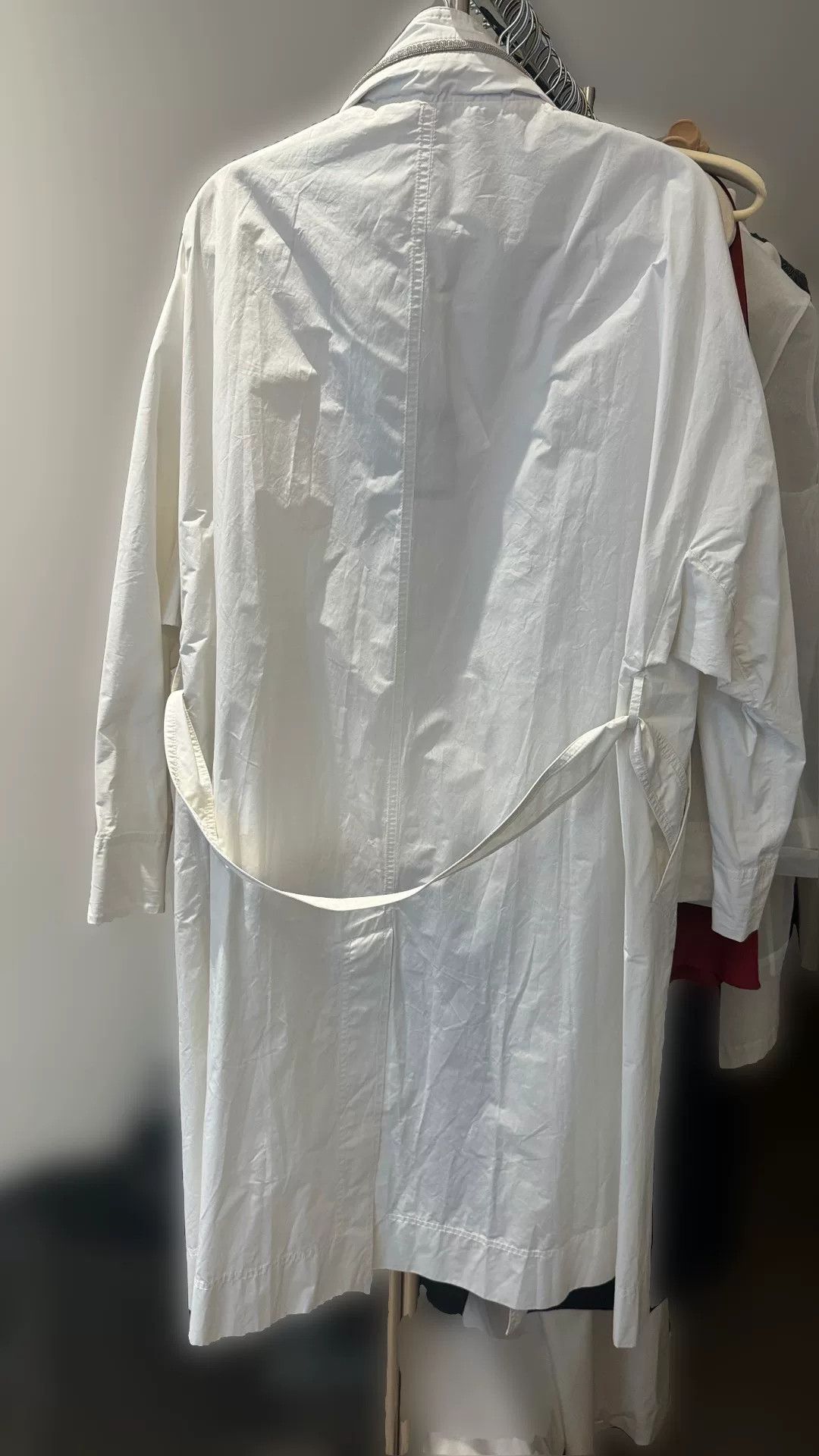 Brunello Cucinelli Brunello Cucinelli White Long Trench Coat Size US M / EU 48-50 / 2 - 3 Thumbnail