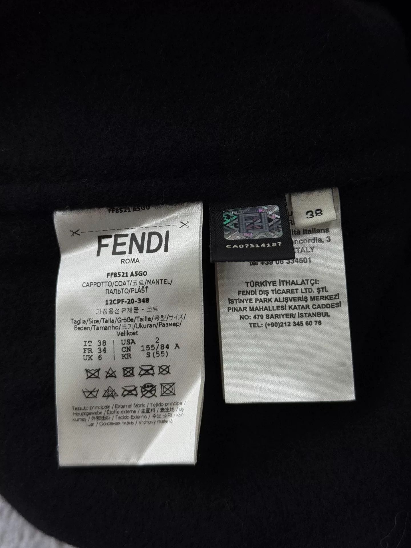 Fendi Fendi Black Mink Fur Pocket Coat Size US M / EU 48-50 / 2 - 5 Thumbnail