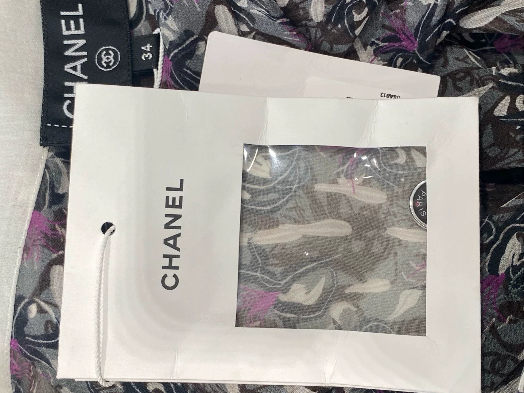 Chanel Chanel 2023 Green Silk Print Shirt Size US XS / EU 42 / 0 - 4 Thumbnail