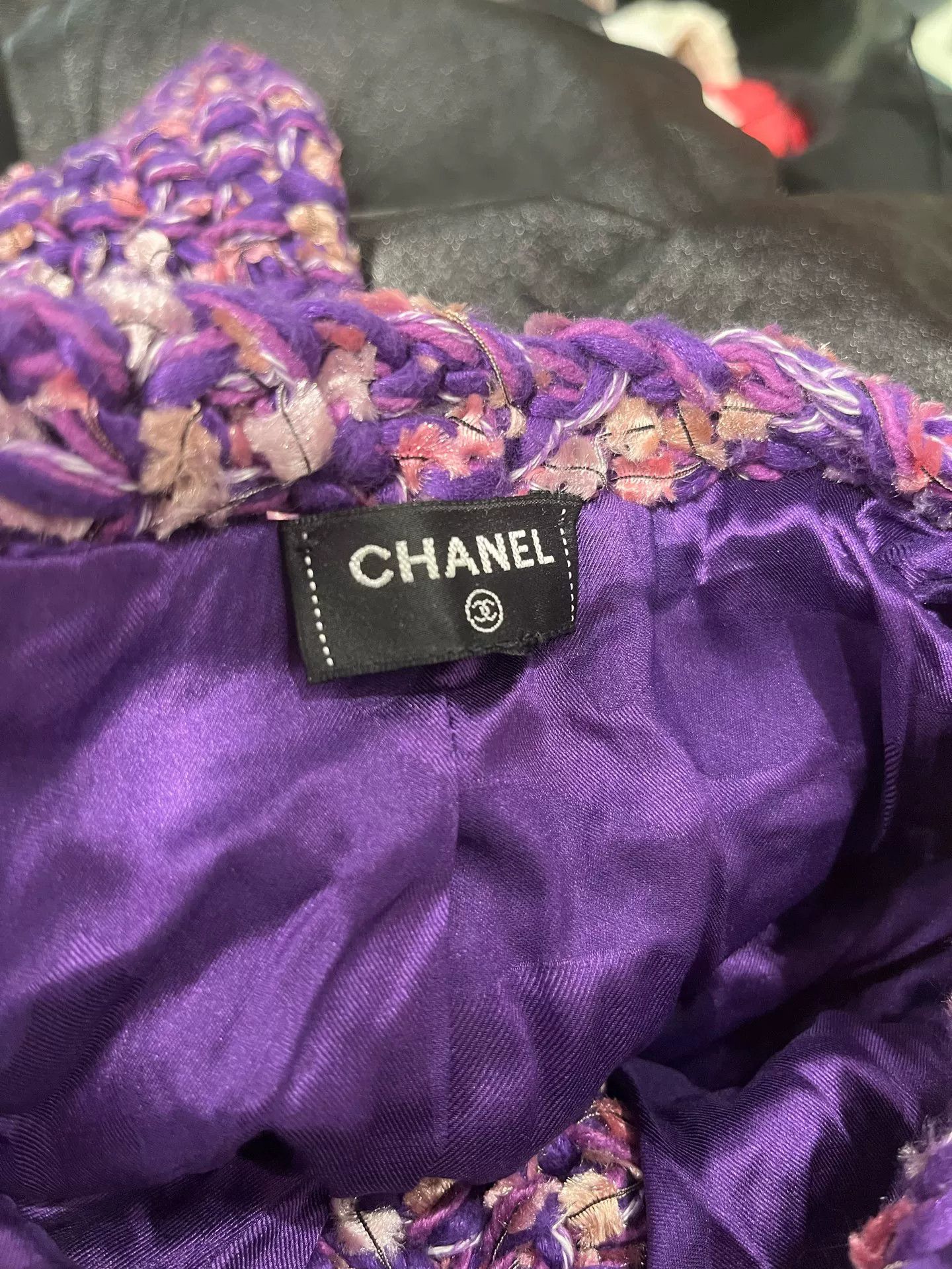 Chanel Chanel 22P Purple Woven Jacket FR34 Size US XS / EU 42 / 0 - 3 Thumbnail
