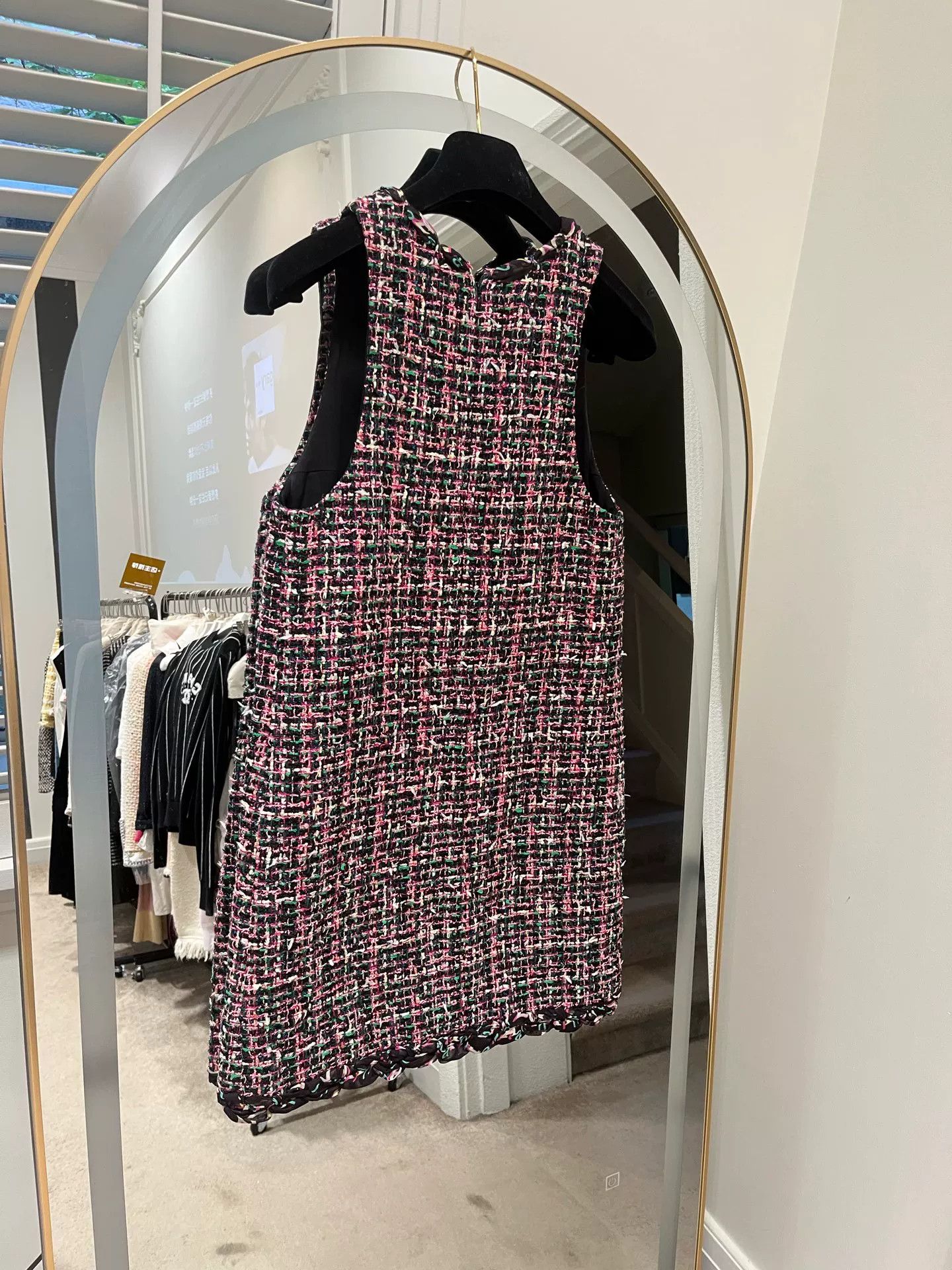 Chanel Chanel 19P Tweed Deep V Dress Size US XS / EU 42 / 0 - 2 Thumbnail