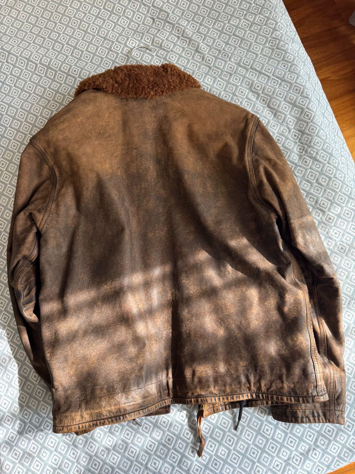 RRL Ralph Lauren RRL Short N1 Deck Distressed Leather Jacket Size US M / EU 48-50 / 2 - 2 Thumbnail