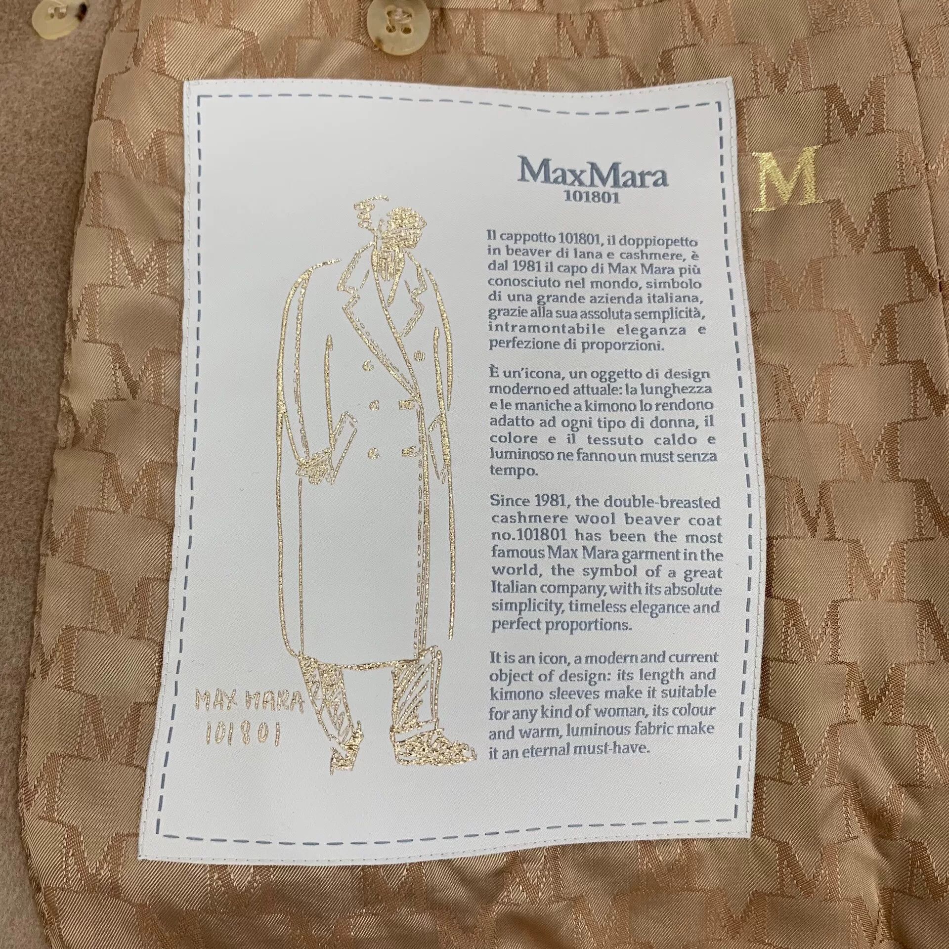 Max Mara maxmara beige wool double-breasted coat Size US XXS / EU 40 - 8 Thumbnail