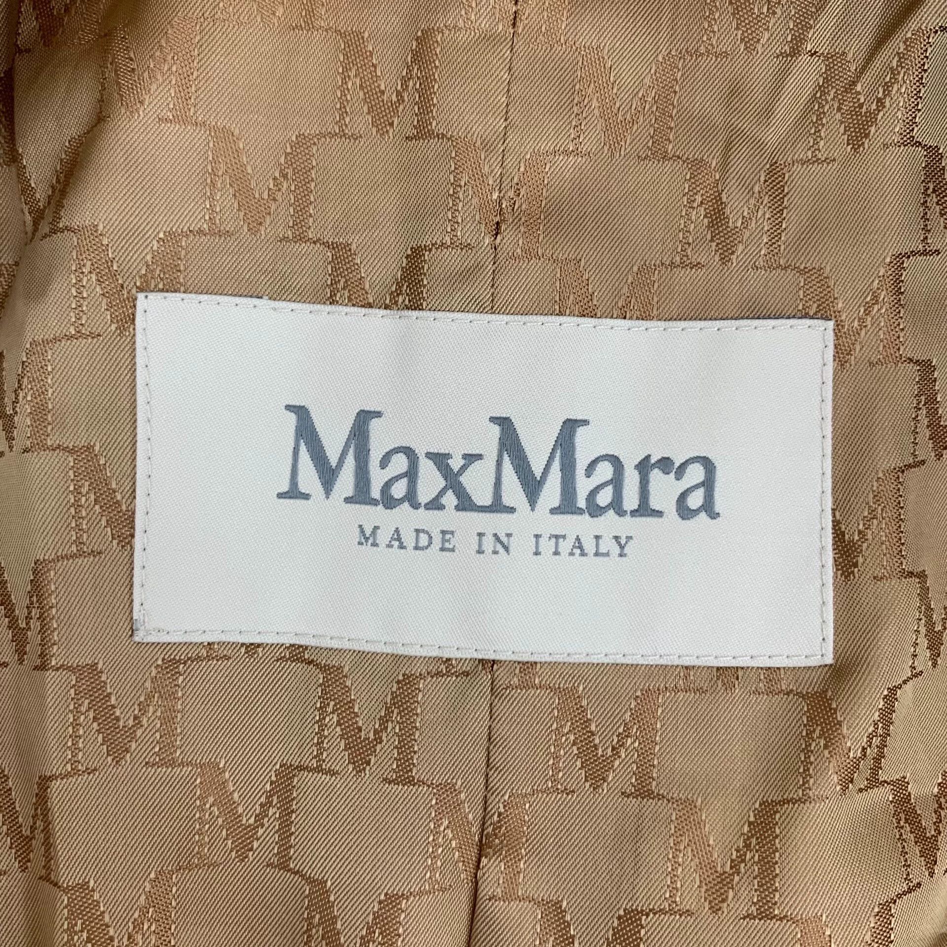 Max Mara maxmara brown wool double-breasted coat Size US XXS / EU 40 - 6 Thumbnail