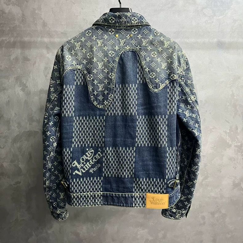 Louis Vuitton Louis Vuitton Logo Plaid Denim Jacket Size US M / EU 48-50 / 2 - 5 Thumbnail