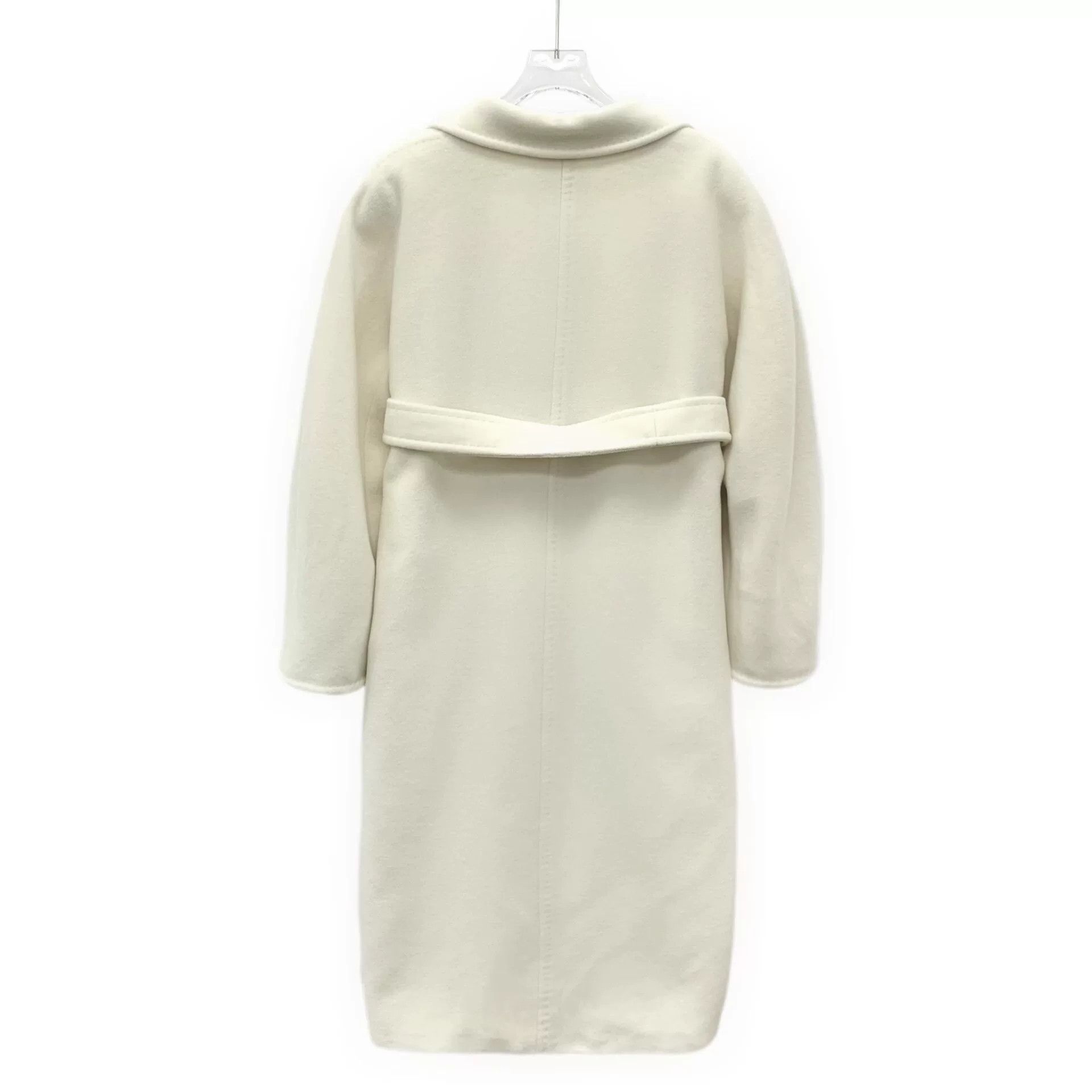 Max Mara maxmara white wool belted coat 101801 Size US XS / EU 42 / 0 - 2 Thumbnail