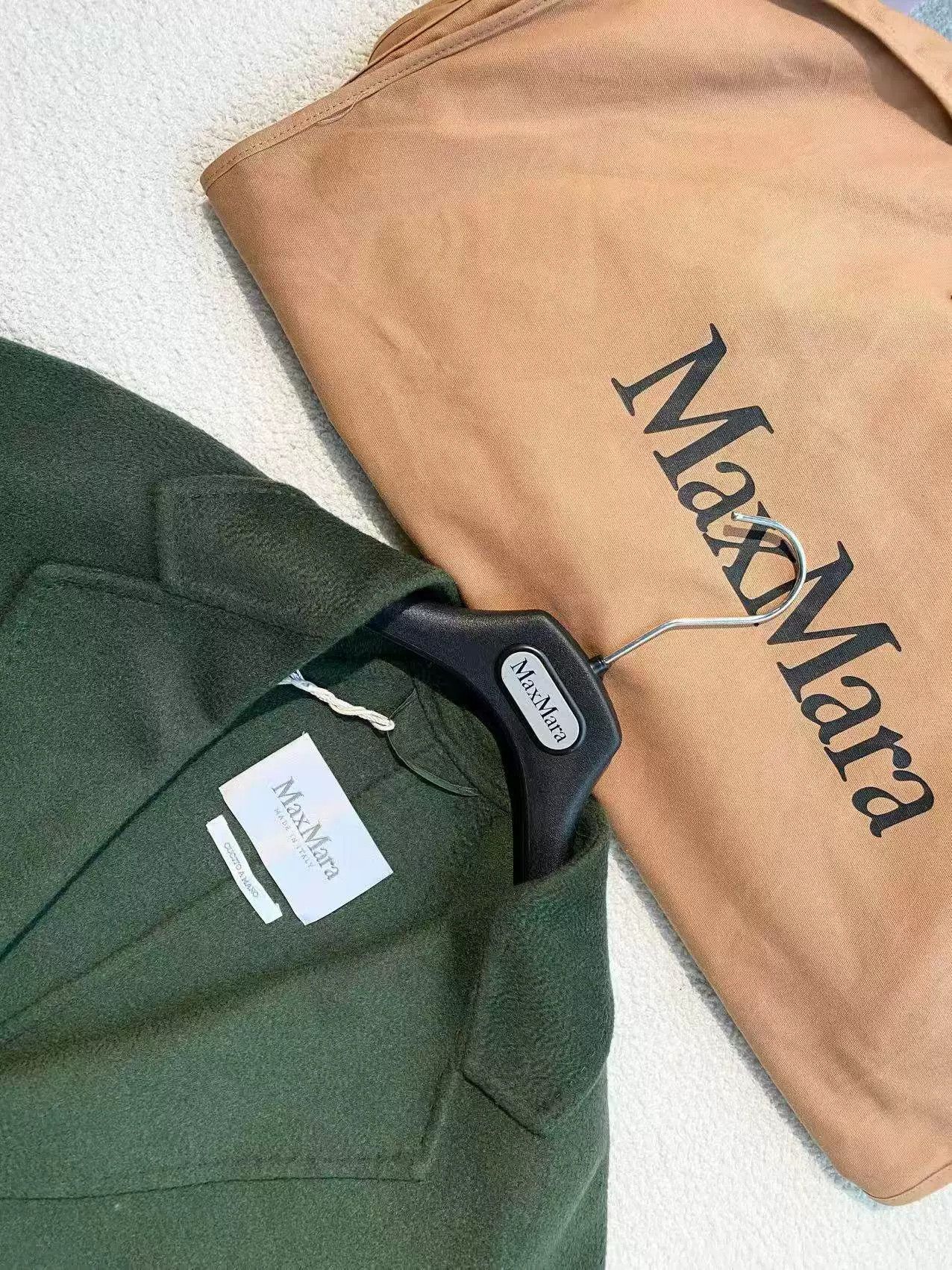 Max Mara MaxMara Labbro Green Cashmere Coat Size US M / EU 48-50 / 2 - 4 Thumbnail
