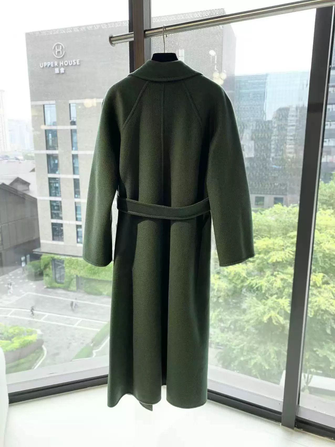 Max Mara MaxMara Labbro Green Cashmere Coat Size US M / EU 48-50 / 2 - 3 Thumbnail