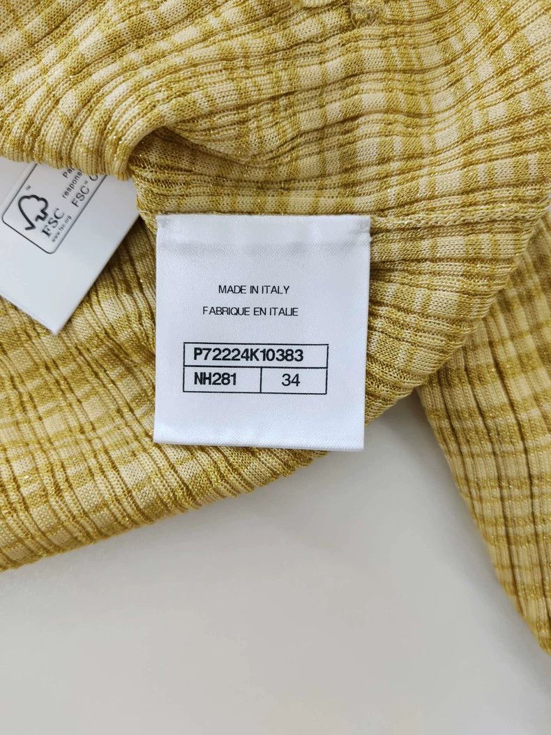 Chanel Chanel Yellow Knit Cardigan Size 34 Size US XS / EU 42 / 0 - 4 Thumbnail