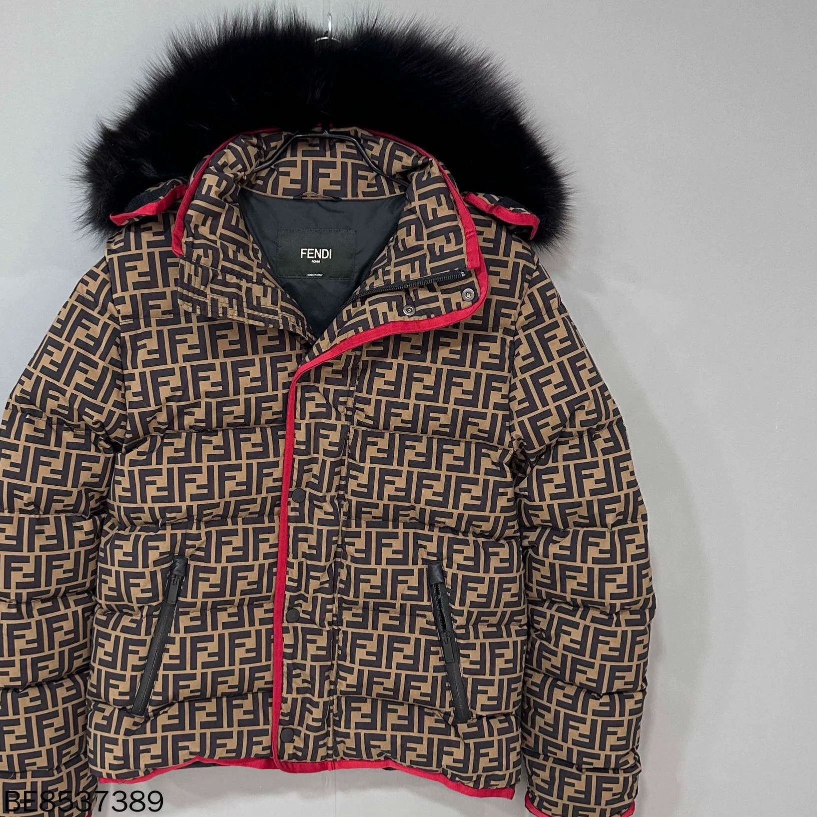 Fendi Fendi Fox Fur Collar FF Print Down Jacket Size US M / EU 48-50 / 2 - 2 Thumbnail