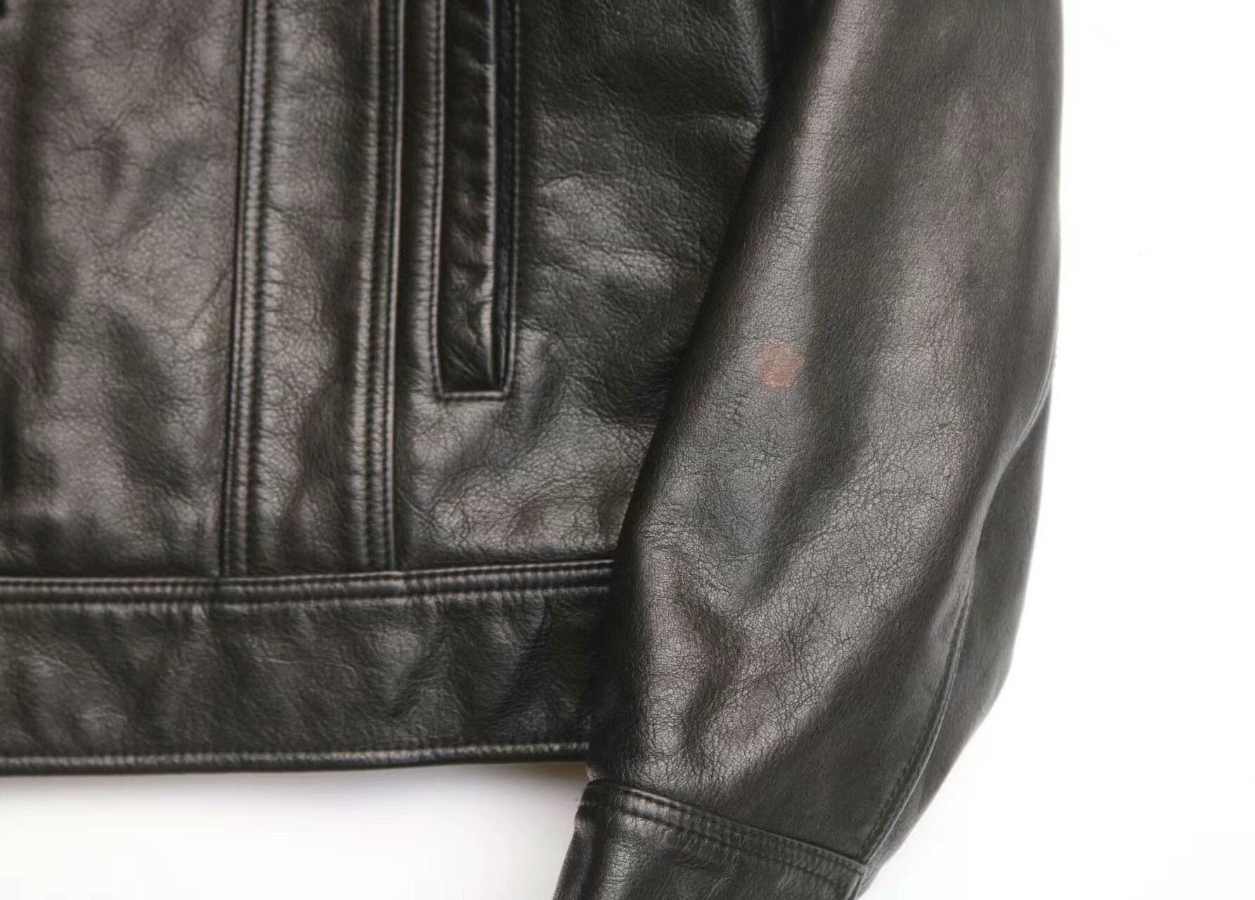 RRL Ralph Lauren RRL Vintage Distressed Leather Jacket Size US M / EU 48-50 / 2 - 8 Thumbnail