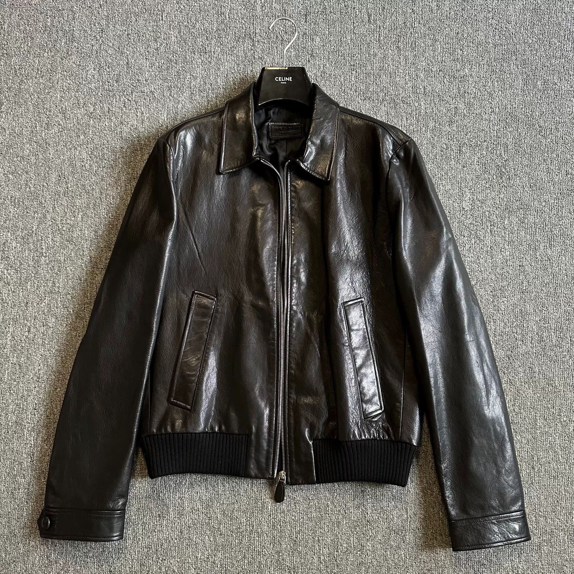 Prada Prada Goatskin Leather Bomber Jacket Size US L / EU 52-54 / 3 - 3 Thumbnail