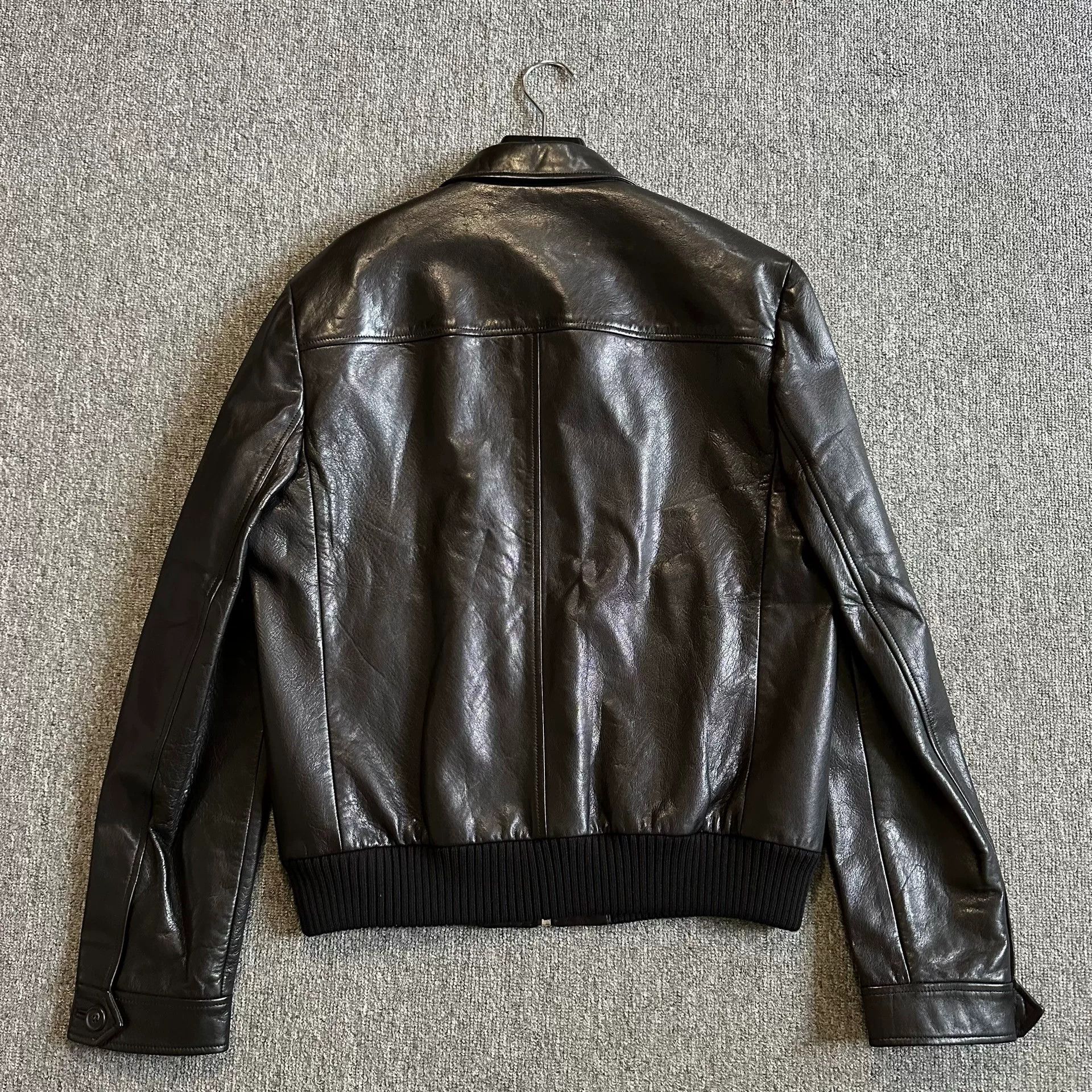 Prada Prada Goatskin Leather Bomber Jacket Size US L / EU 52-54 / 3 - 4 Thumbnail