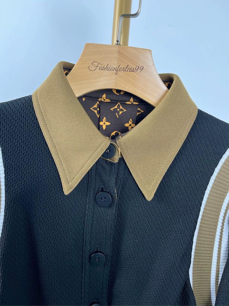 Louis Vuitton LV Black Logo Print Collar Jacket S Size US S / EU 44-46 / 1 - 3 Thumbnail