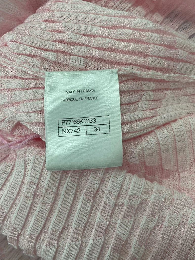 Chanel 24S Pink Knit Dress