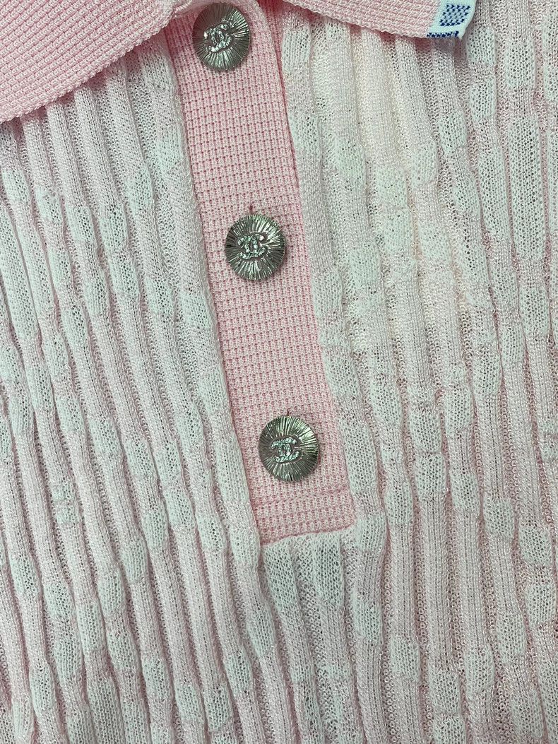 Chanel 24S Pink Knit Dress