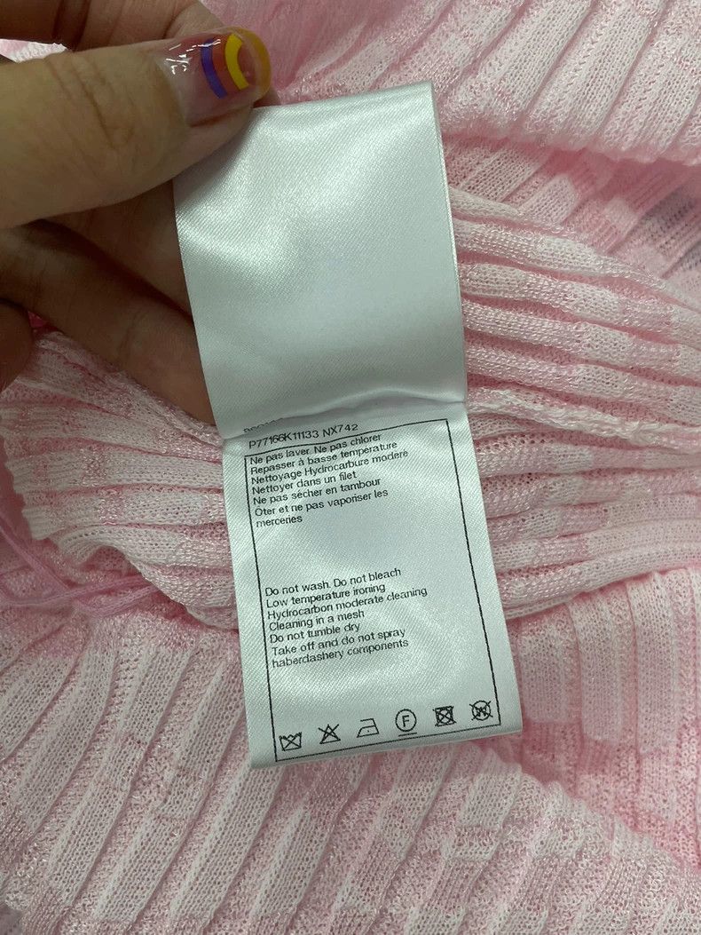 Chanel 24S Pink Knit Dress