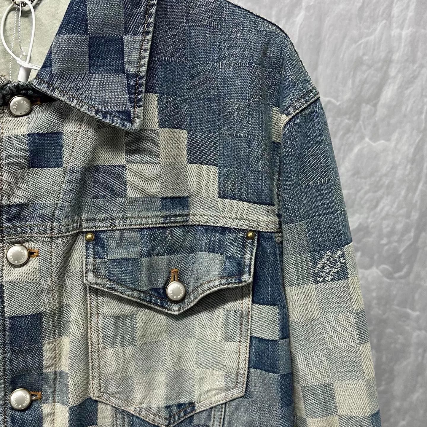Louis Vuitton Louis Vuitton SS24 Checkerboard Denim Jacket Size US L / EU 52-54 / 3 - 3 Thumbnail