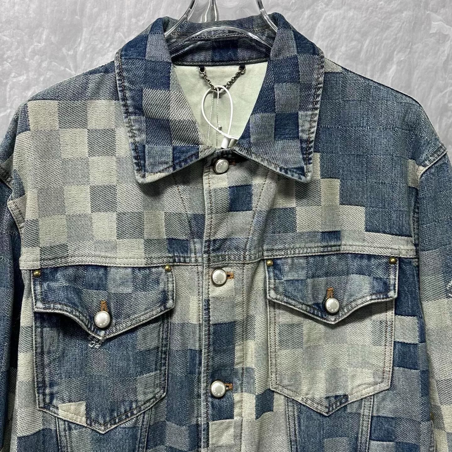 Louis Vuitton Louis Vuitton SS24 Checkerboard Denim Jacket Size US L / EU 52-54 / 3 - 2 Thumbnail