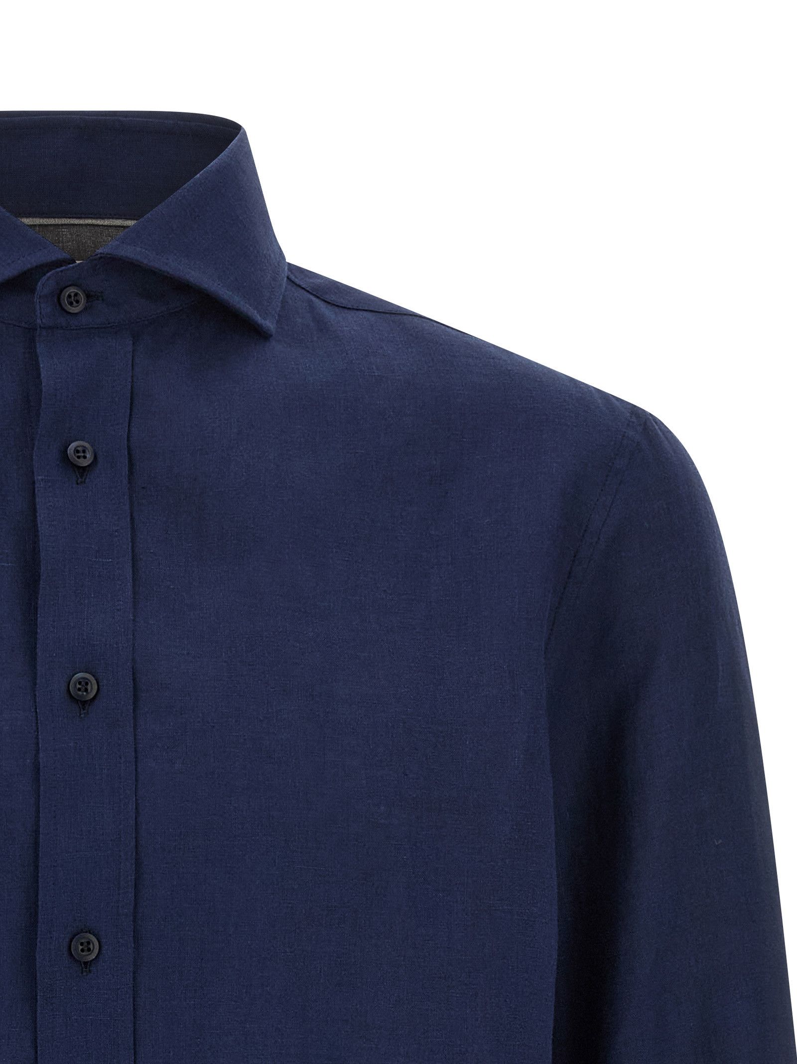Brunello Cucinelli Linen Shirt Size US L / EU 52-54 / 3 - 3 Thumbnail