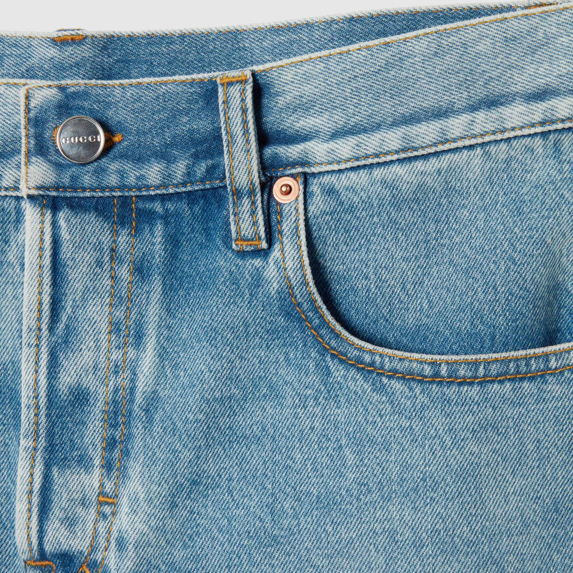 Gucci Gucci Stone-Washed Denim Shorts tag size 27 Women - USA Duties Paid Size 27" / US 4 / IT 40 - 2 Thumbnail