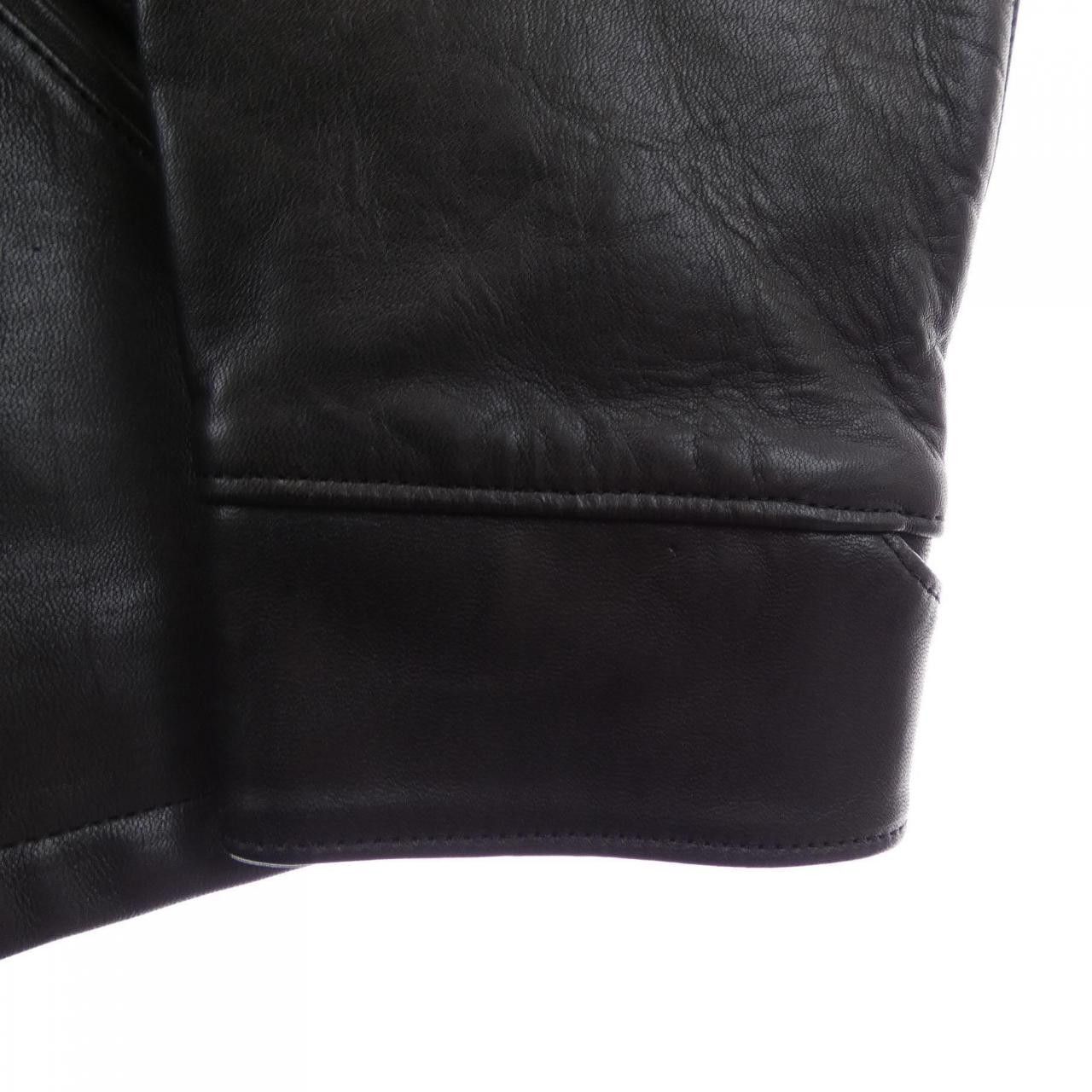 Other Other RADIALL Horse Leather Jacket Leather Outerwear DUTY FREE for USA Size ONE SIZE - 6 Thumbnail
