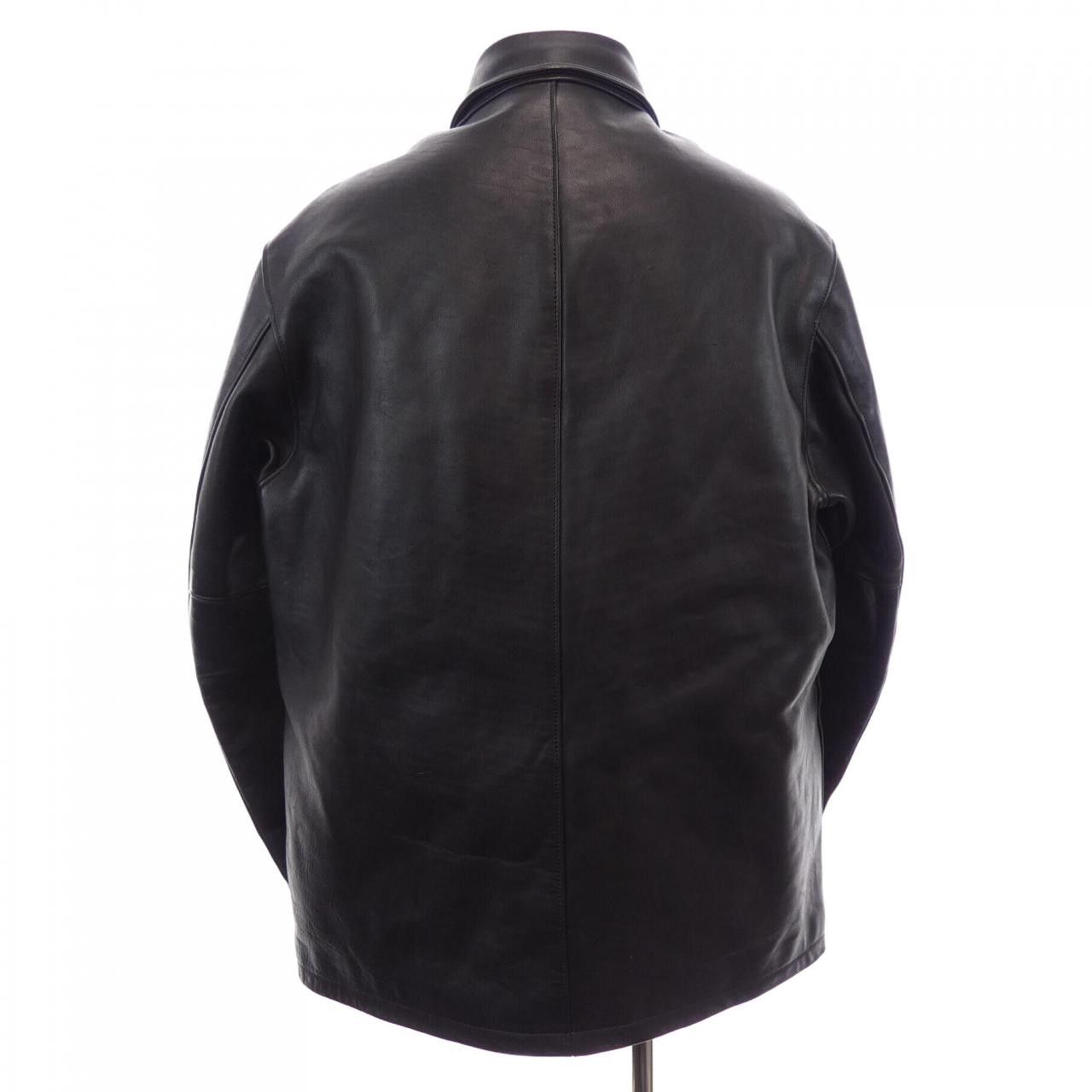 Other Other RADIALL Horse Leather Jacket Leather Outerwear DUTY FREE for USA Size ONE SIZE - 2 Thumbnail