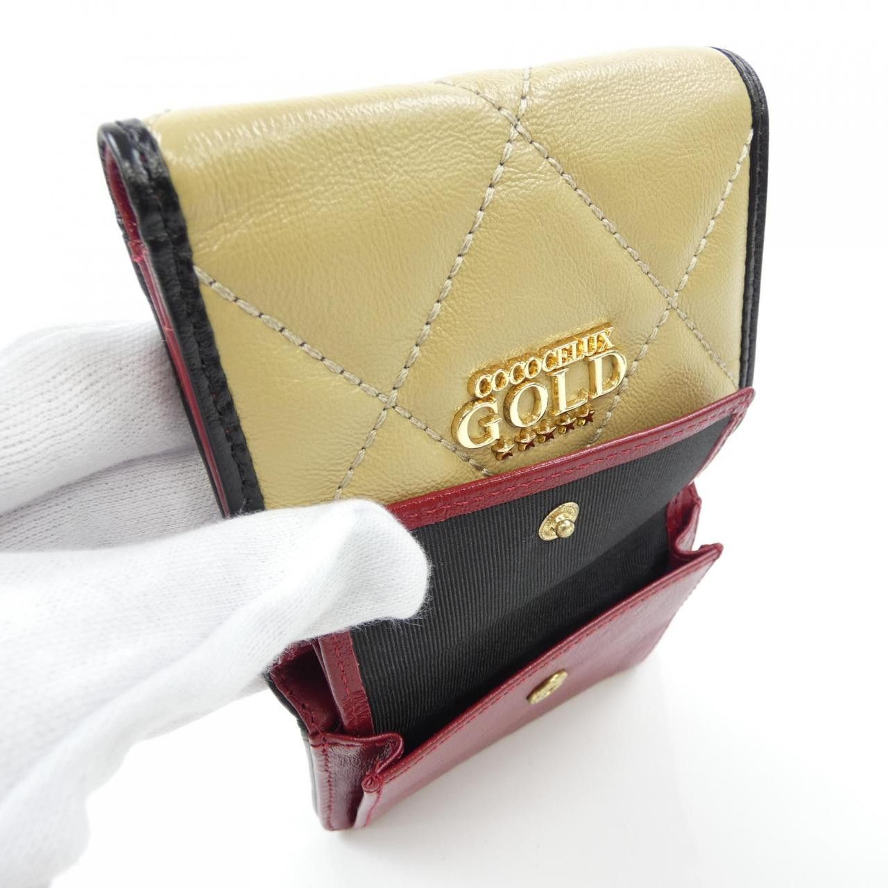 Other Other COCOCELUX GOLD Wallet Leather Short Wallet DUTY FREE for USA Size ONE SIZE - 5 Thumbnail